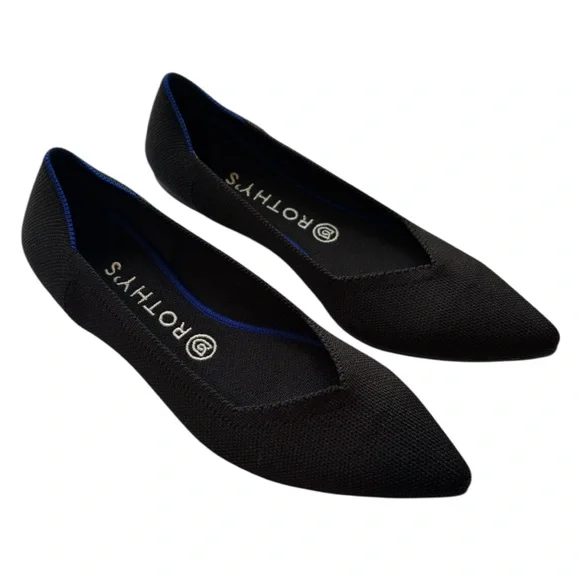 Rothy's The Point Black Size 9 Authentic with Insoles - Picture 2 of 12